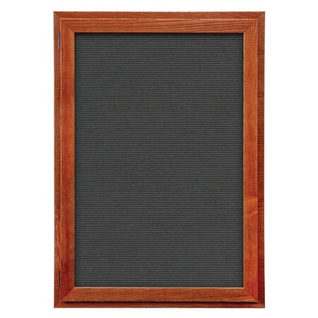 United Visual Products Indoor Enclosed Combo Board, 72"x36", Satin Frame/Burgundy & Dark Spruce UVCB7236-BURGUN-DRKSPR